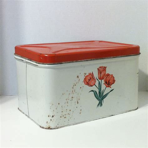 1950's metal bread box|vintage metal bread boxes value.